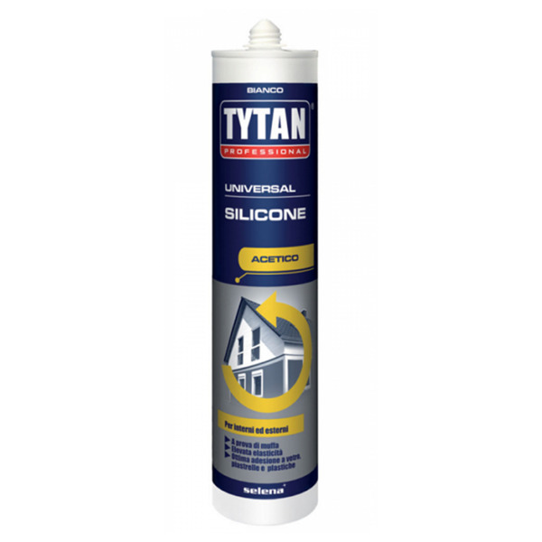 Tytan silicone universale acetico 280 ml - Colore: Bianco