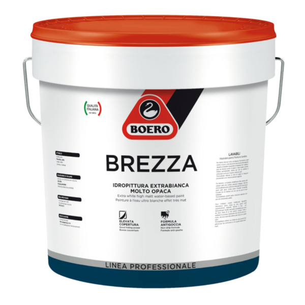 Boero Brezza Bianco idropittura lavabile e traspirante extrabianca molto opaca