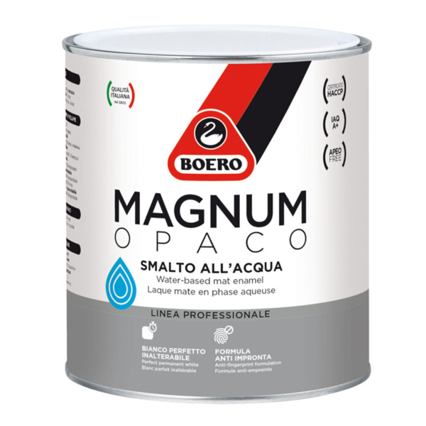 Boero Magnum opaco smalto opaco all'acqua HACCP e A+