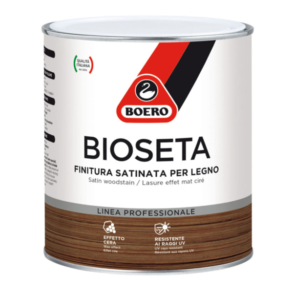 Boero Bioseta finitura satinata per legno a solvente