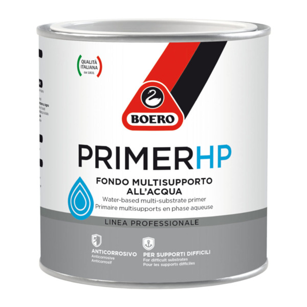 Boero Primer hp bianco fondo multisupporto all'acqua - Formato in litri: 0,5 lt