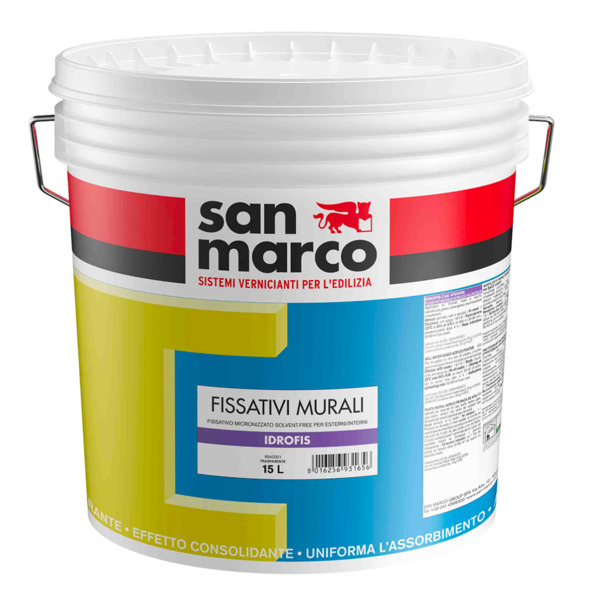 San Marco Idrofis speciale fissativo murale acrilico all'acqua - Formato in litri: 1 lt