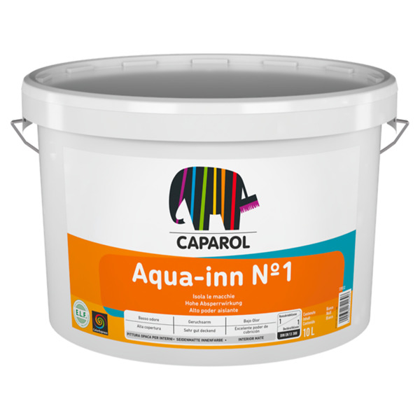 Caparol Aqua Inn N°1 bianco pittura isolante antimacchia - Formato in litri: 5 lt