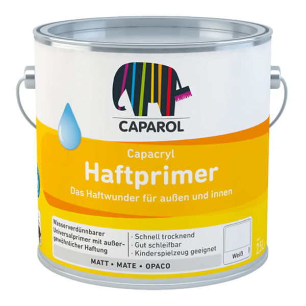 Caparol Capacryl haftprimer bianco fondo acrilico universale pigmentato - Formato in litri: 0,75 lt