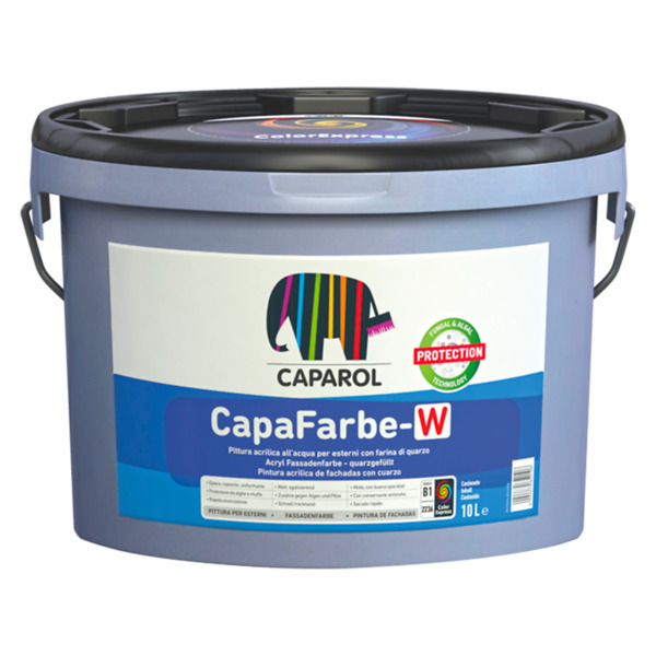 Caparol CapaFarbe W bianco pittura ibrida per esterni - Formato in litri: 1 lt