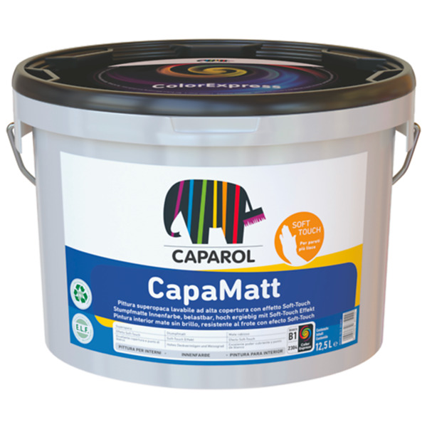 Caparol Capamatt bianco pittura superopaca lavabile - Formato in litri: 1 lt