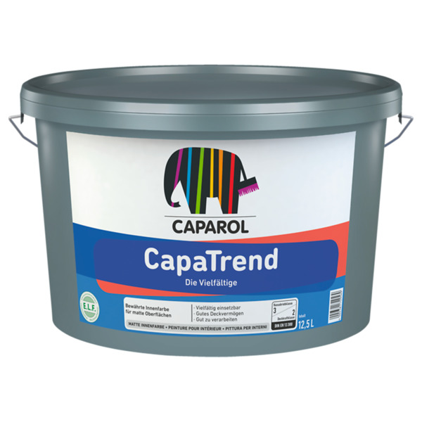 Caparol Capatrend bianco pittura lavabile e traspirante per interni - Formato in litri: 12,5 lt