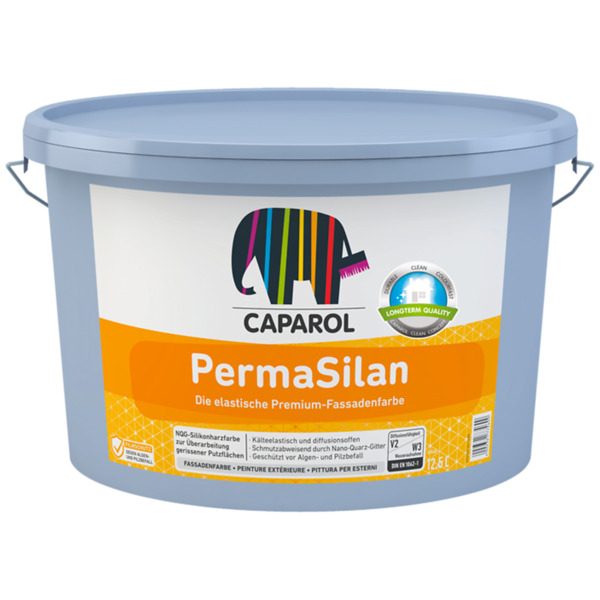 Caparol PermaSilan bianco pittura elastomerica per facciate cavillate