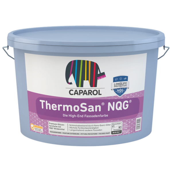 Caparol ThermoSan NQG pittura silossanica con struttura di nanoquarzo