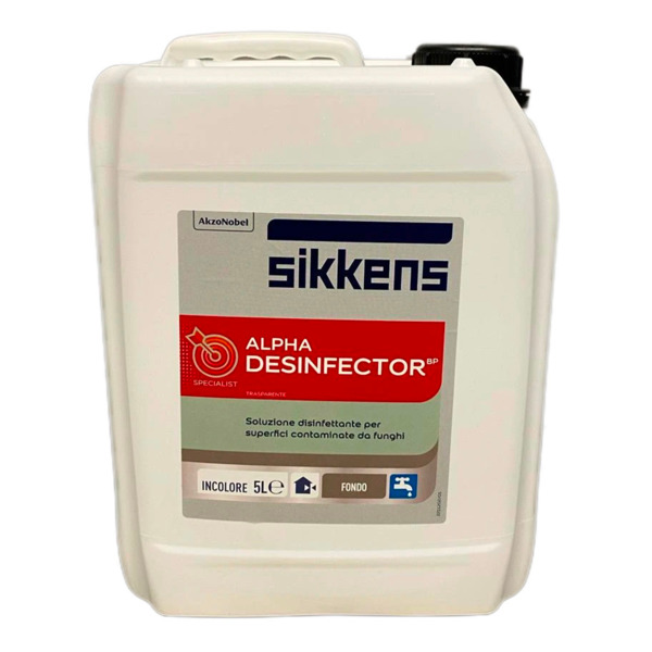 Sikkens Alpha desinfector Bp a base di sostanza fungicide e alghicide - Formato in litri: 1 lt