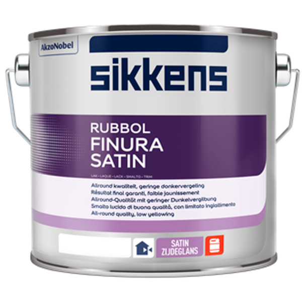 Sikkens Rubbol finura satin bianco smalto sintetico satinato