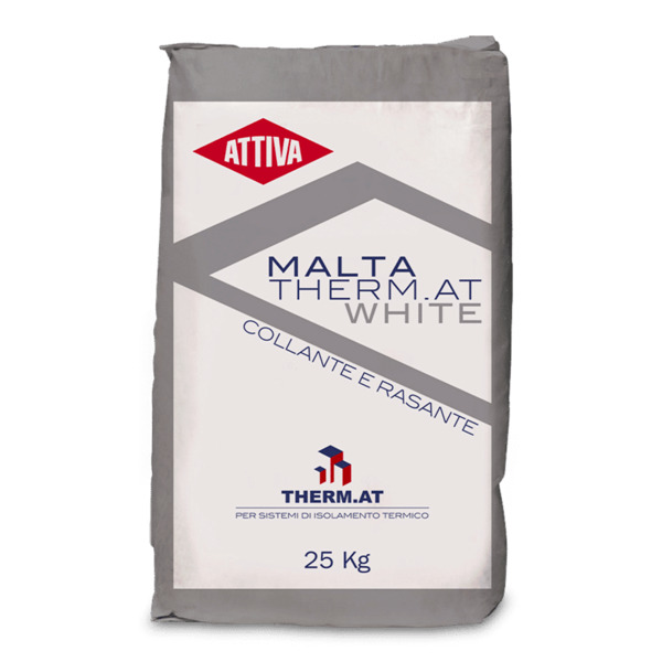 Attiva Malta white 25 kg collante e rasante a base minerale di colore bianco