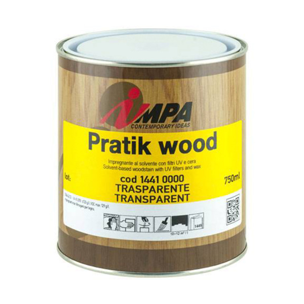 Impa Pratik wood impregnante tixotrpico a base solvente con filtri uv