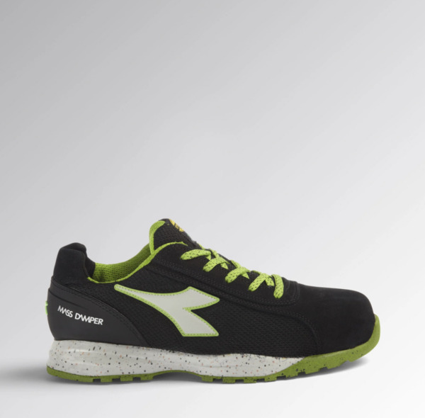 Diadora GLOVE ECO MDS S1P SRC HRO - Colore: NERO/VERDE LAMPO