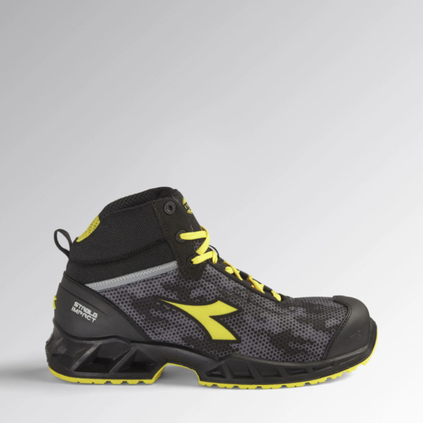 Diadora SHARK STABLE IMPACT MID S3 SRC ESD - Colore: NERO/GRIGIO