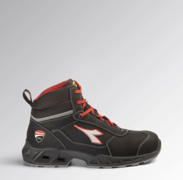 Diadora SHARK ENGINE MID S3S FO SR ESD - Colore: NERO/ROSSO