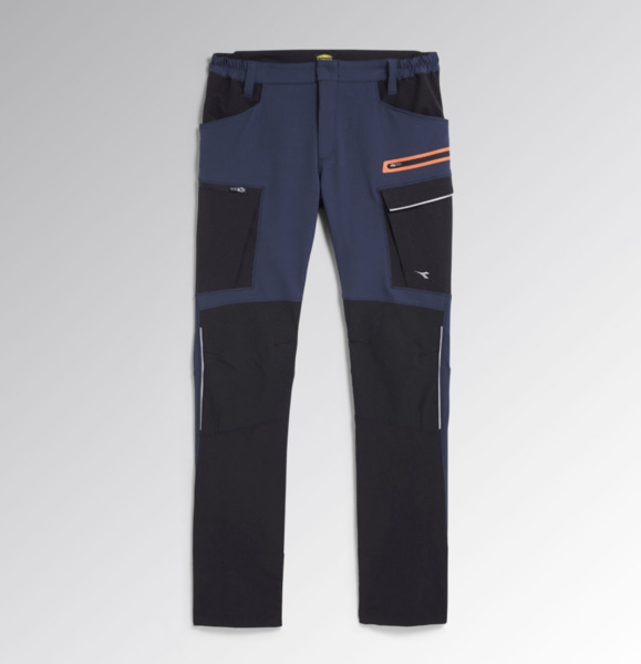 Diadora PANT HYBRID CARGO - Colore: NERO/BLU PROFONDO