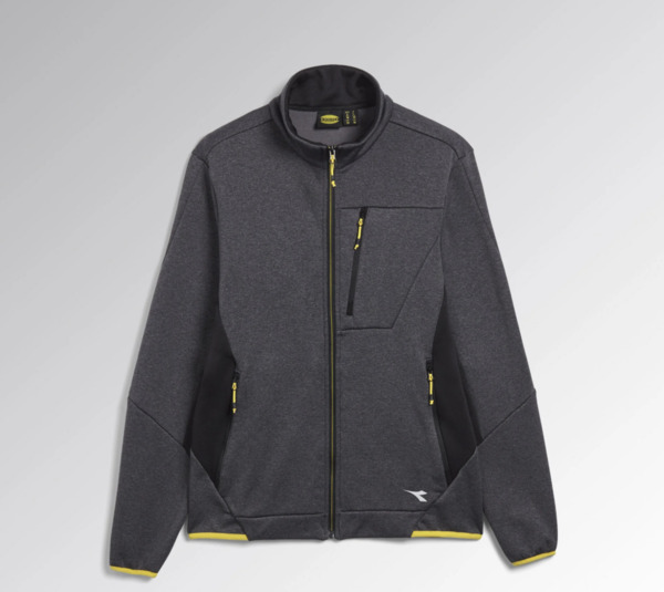 Diadora POLAR FLEECE TECHNO - Colore: GRIGIO CANCELLO/NERO - TAGLIA ABBIGLIAMENTO: S