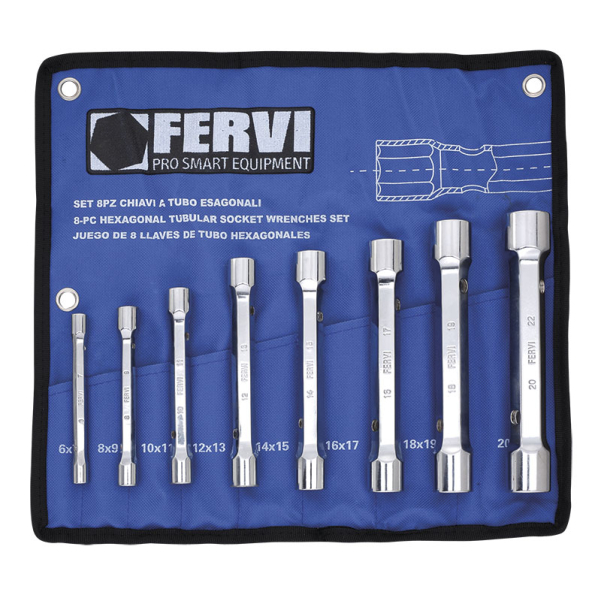 Fervi Serie chiavi a tubo esagonali - Art.0442